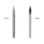 Enpoint Pyramid Engraving Tool 1/8" 3.175mm Shank 30 Degree 0.1mm Tip Dia Sign Making Carving Tools CNC Router Bits with 3 Cutting Edges for Copper Aluminum Redwood Hardwood PVC MDF PCB