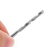 Enpoint Spiral Milling Cutter, 1/8” Shank 3.175mm Cut Diameter 32mm Flutes Length Carbide End Mill, Solid Tungsten Steel Single Flute CNC Router Bit Cutting Tool for Acrylic PVC MDF Wood PCB