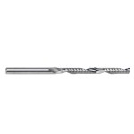 Enpoint Spiral Milling Cutter, 1/8” Shank 3.175mm Cut Diameter 32mm Flutes Length Carbide End Mill, Solid Tungsten Steel Single Flute CNC Router Bit Cutting Tool for Acrylic PVC MDF Wood PCB