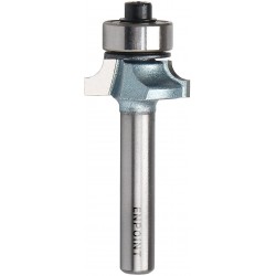 ENPOINT Roundover Router Bit, 1/4 inch Shank 3/16 inch Cutting Diameter Carbide Beading Router Bit, Tipped Corner Rounding Edge-Forming Bit Bearing Woodworking Milling Cutter Tool