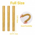 Artton Glitter Gold Hot Glue Sticks, 24 PCS Full Size 4" Long x 0.43" Dia High and Low Temp Adhesive Glue Sticks for Crafting, DIY, Decoration, Sealing Wax Stamp