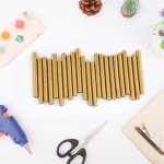 Artton Glitter Gold Hot Glue Sticks, 24 PCS Full Size 4" Long x 0.43" Dia High and Low Temp Adhesive Glue Sticks for Crafting, DIY, Decoration, Sealing Wax Stamp