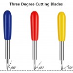 Enpoint 45 Degree Standard Cutting Blades, 100 PCS Cutting Blades for Cricut Explore Air/Air 2 Maker Expression 30 Degree 60 Degree Deep Cut Vinyl Fabric Cutting Replacement Blades