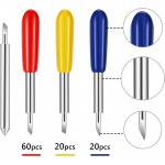 Enpoint 45 Degree Standard Cutting Blades, 100 PCS Cutting Blades for Cricut Explore Air/Air 2 Maker Expression 30 Degree 60 Degree Deep Cut Vinyl Fabric Cutting Replacement Blades