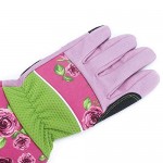 Segove Women Long Gardening Gloves, Rose Pruning Gloves with Reinforced Fingertips, 10.5cm / 4.13inch Palm Width Puncture & Thorn Proof Glove with Long Forearm Protection for Flower Planting Pruning