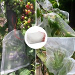 6x10 Inch 100 Pcs Fruit Protection Bags for Fruit Trees, EnPoint Fruit Netting with Drawstring, Garden Plant Protector Mesh Cover Bag for Grape, Tomato, Banana, Peach, Apple, Flower