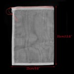 9.8x13.7 Inch 50 PCS Fruit Protection Bags, ENPOINT Garden Reusable Netting Mesh Bag with Drawstrings, Protect Plants Tomato Apple Peach Trees