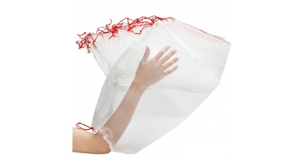 Enpoint 50 Pcs Apple Protection Bags 18x12 Inch Garden Netting Mesh Bag With Drawstrings Protect Plants Tomato Peach Trees