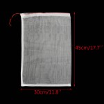 18x12 Inch 50 PCS Apple Protection Bags, ENPOINT Garden Netting Mesh Bag with Drawstrings, Protect Plants Tomato Peach Trees