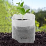 Enpoint 11 x 11.8 In Plant Non-Woven Nursery Bags, Plant Grow Bags,  100pcs 