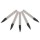 High-precision Carbide Metal Engraving Tool Bits 3.175mm 1/8" Shank 30 Degree 0.3mm Tip Dia CNC Engraving Machine V-Bits Woodworking Engraving Knief (Pack of 5)